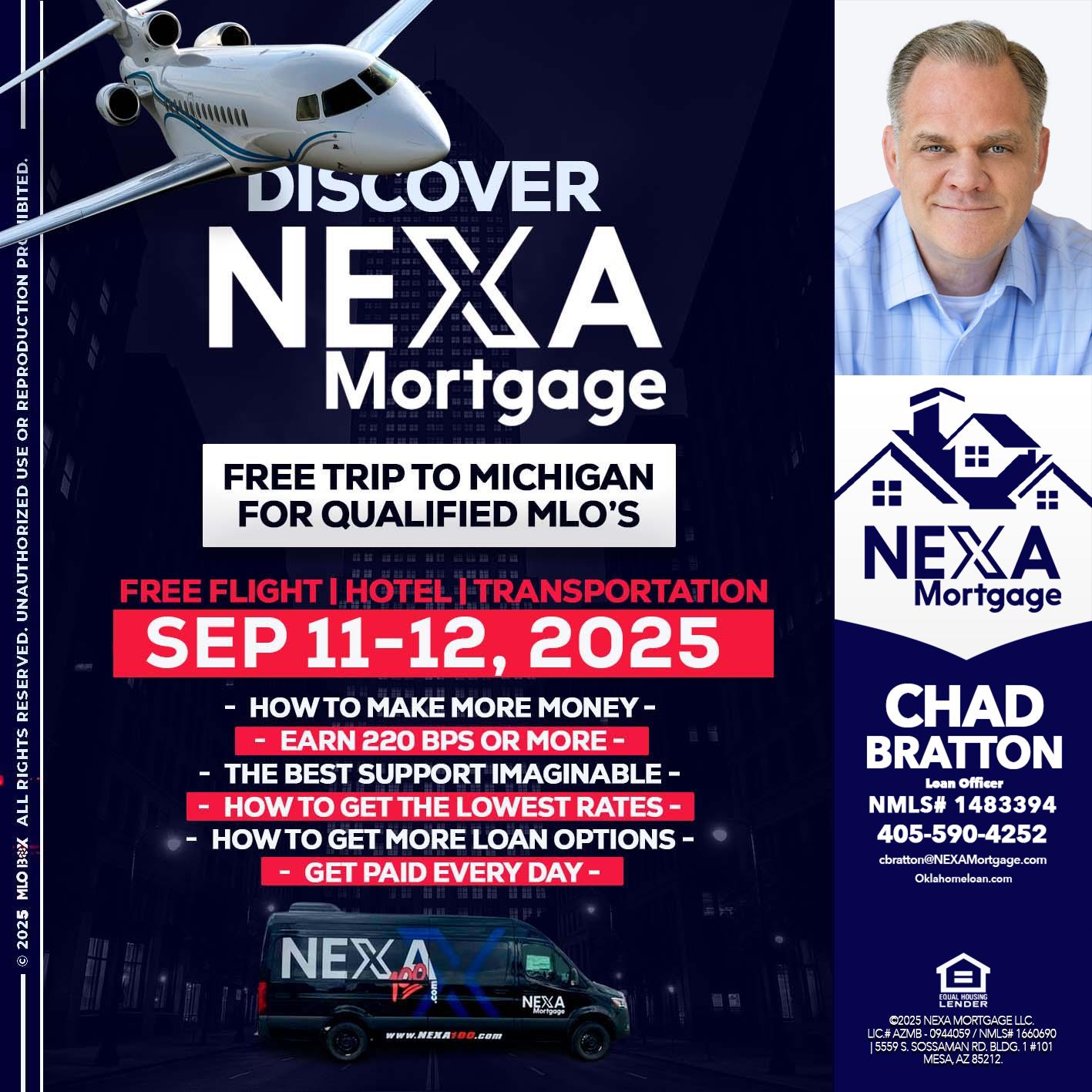 DISCOVER NEXA MORTGAGE - Chad Bratton -Senior Loan Officer
