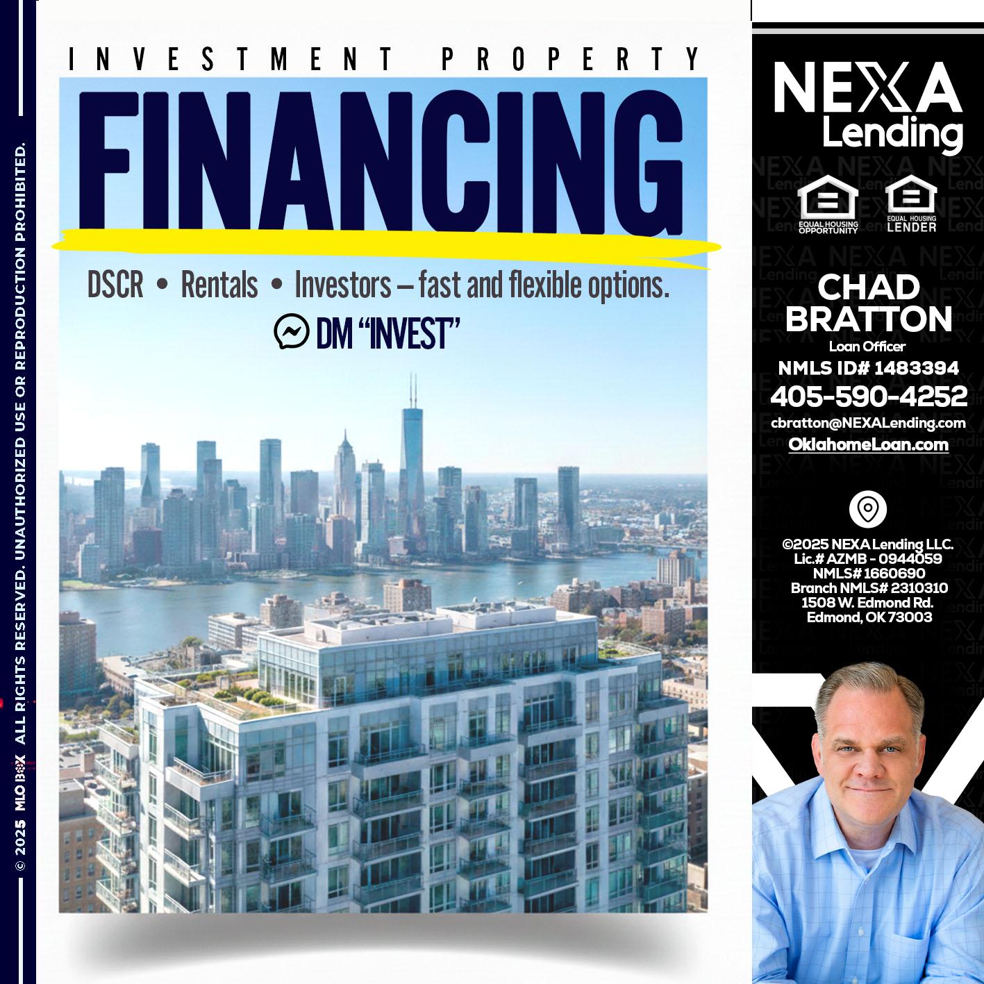 FINANCING - Chad Bratton -Senior Loan Officer