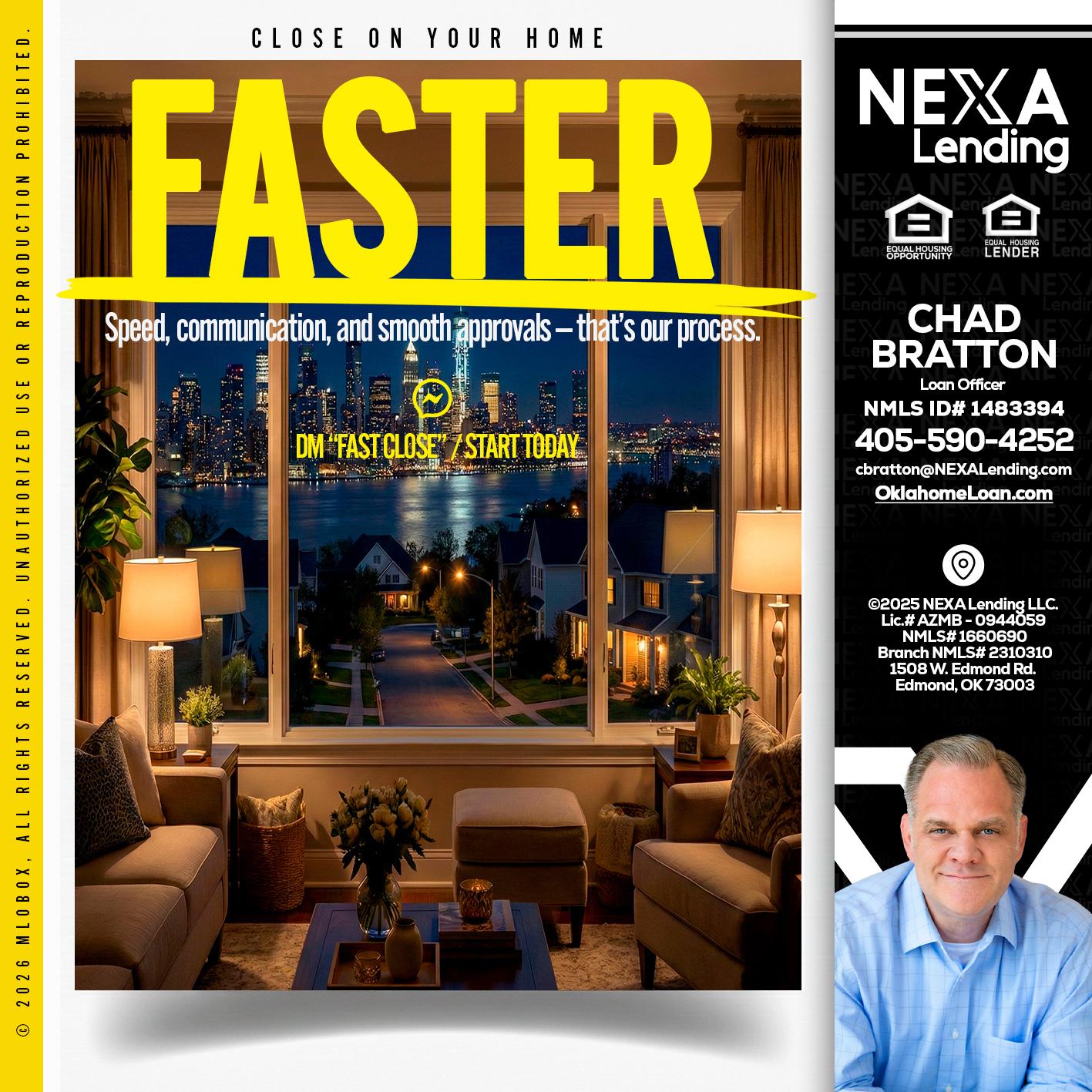 FASTER - Chad Bratton -Senior Loan Officer