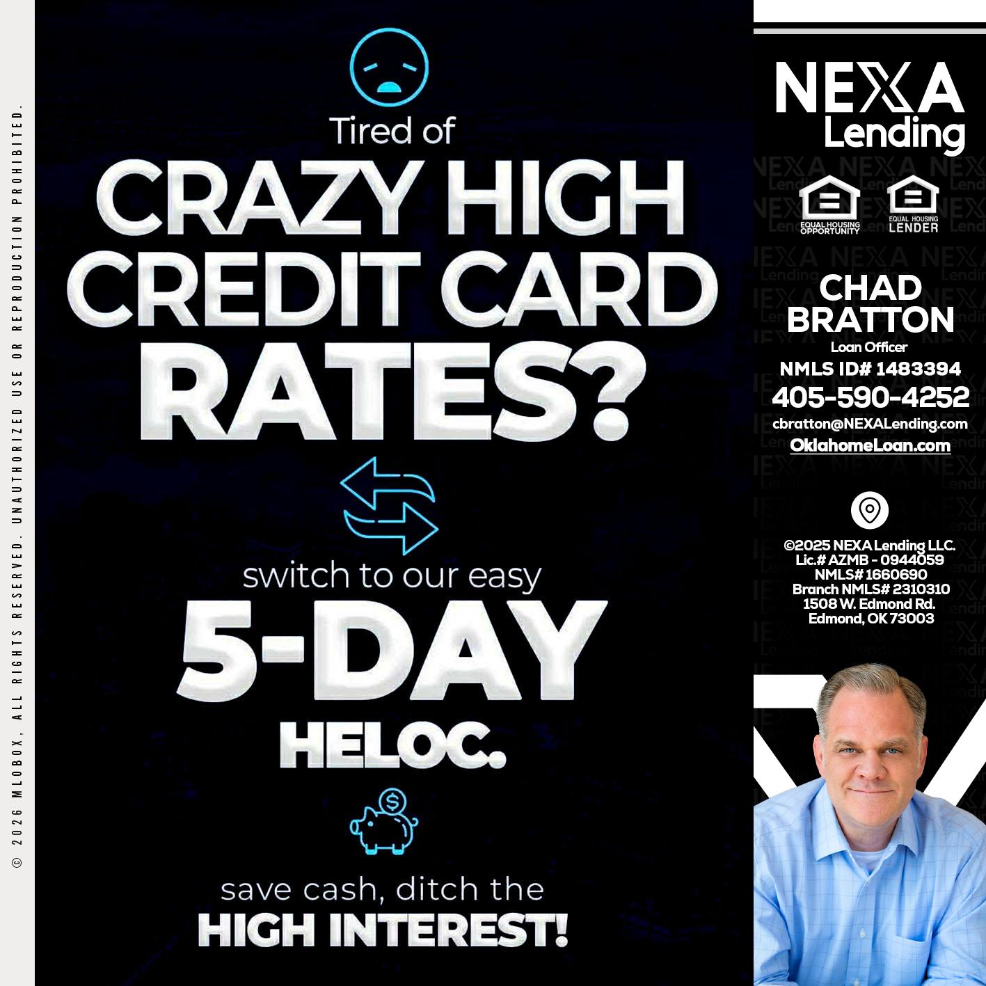 CRAZY HIGH - Chad Bratton -Senior Loan Officer