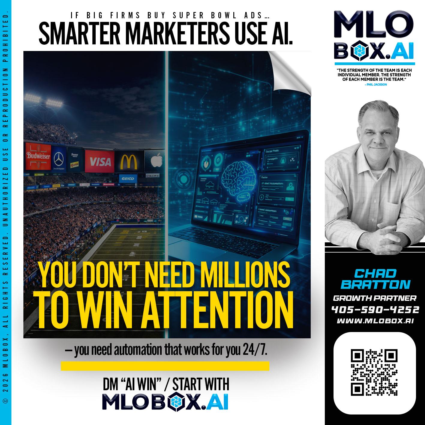 you don't need - Chad Bratton -Senior Loan Officer