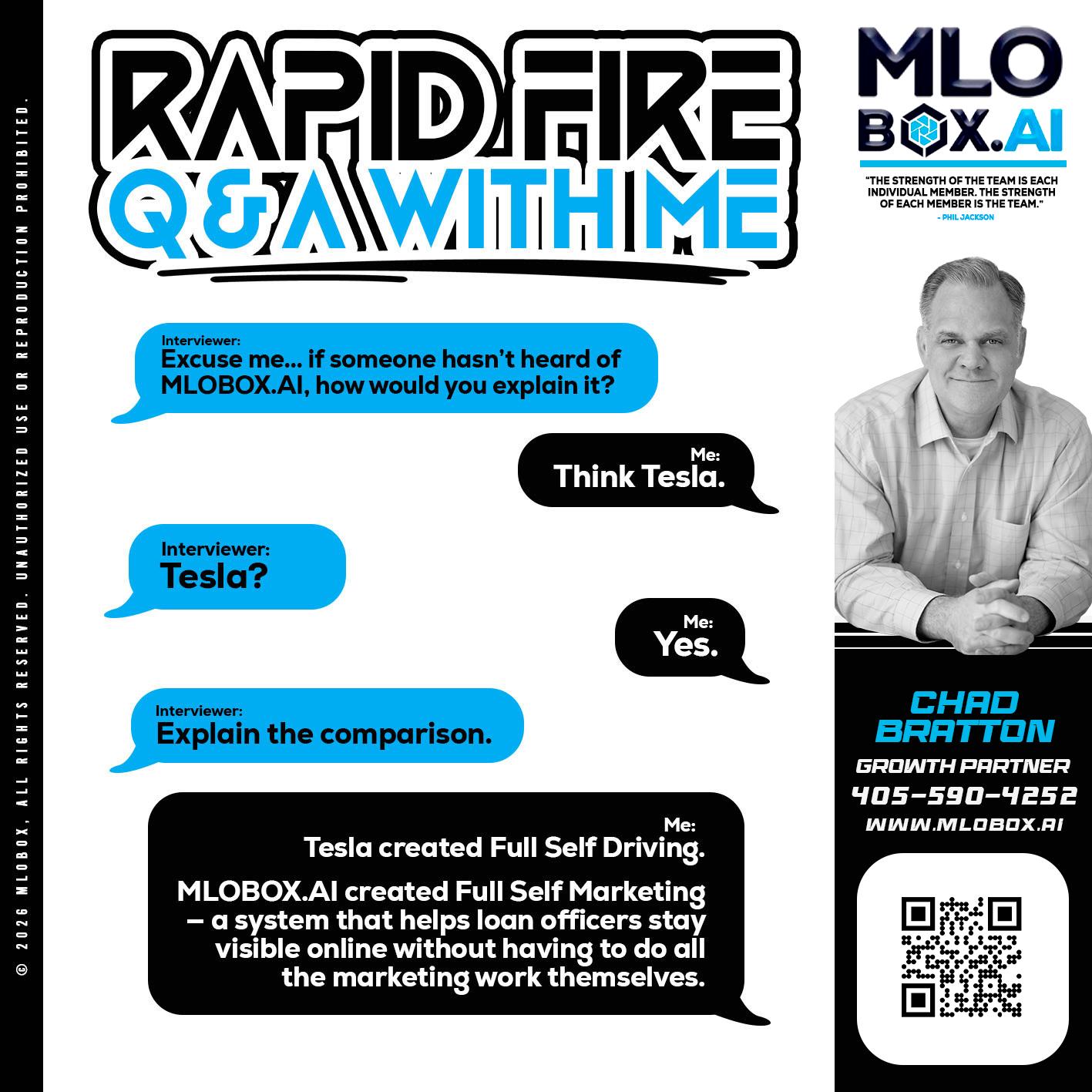 RAPID FIRE Q&A - Chad Bratton -Senior Loan Officer