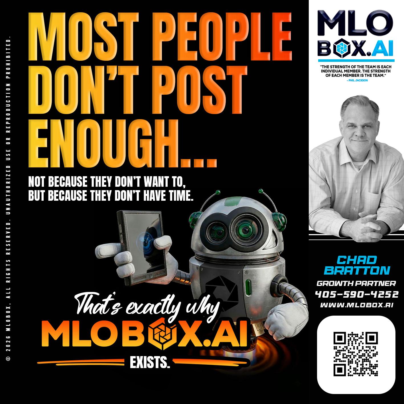 most people - Chad Bratton -Senior Loan Officer