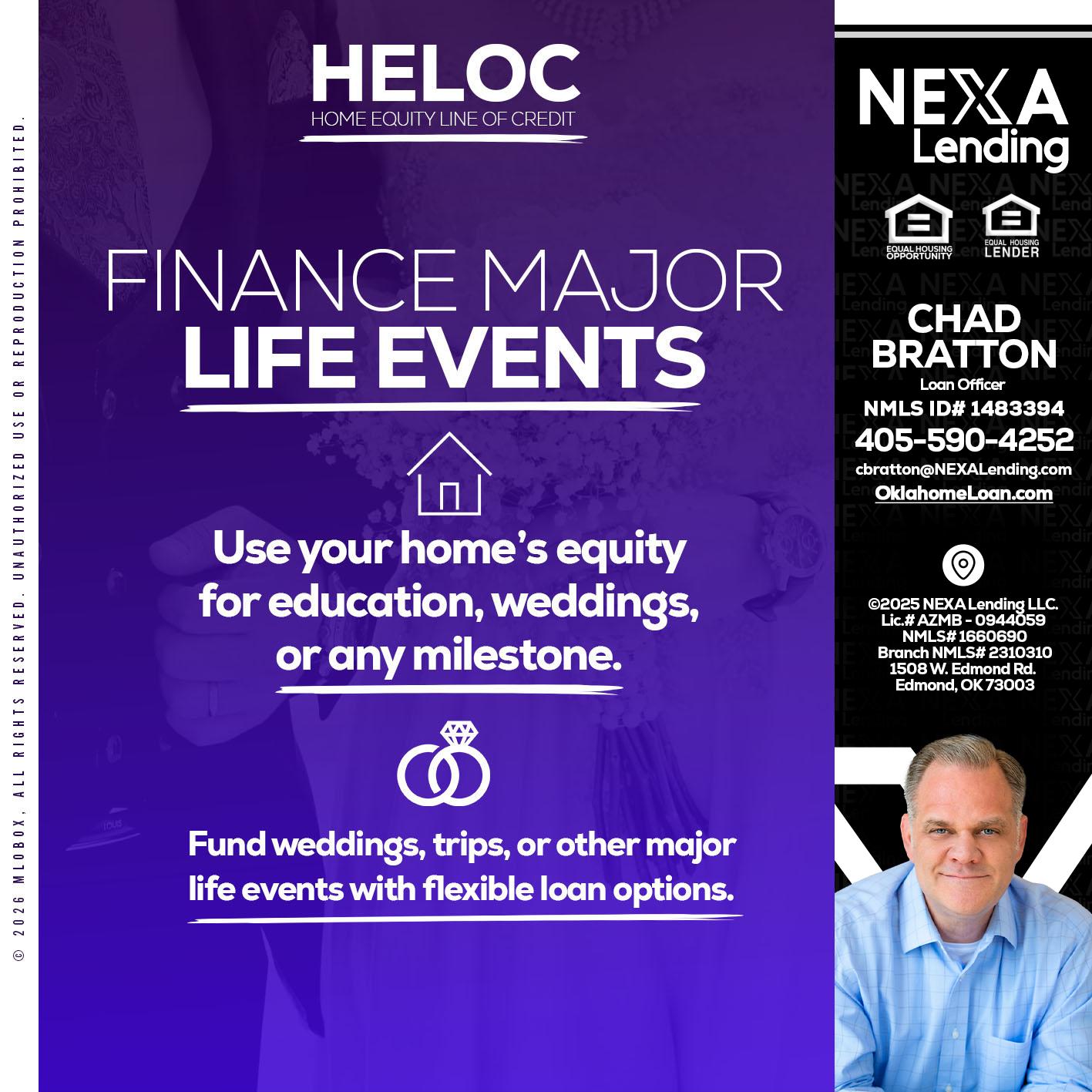 HELOC - Chad Bratton -Senior Loan Officer