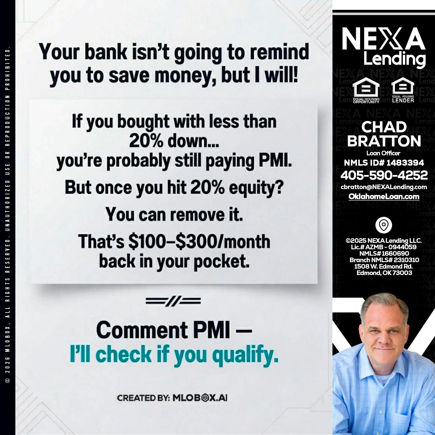 YOUR BANK ISNT - Chad Bratton -Senior Loan Officer