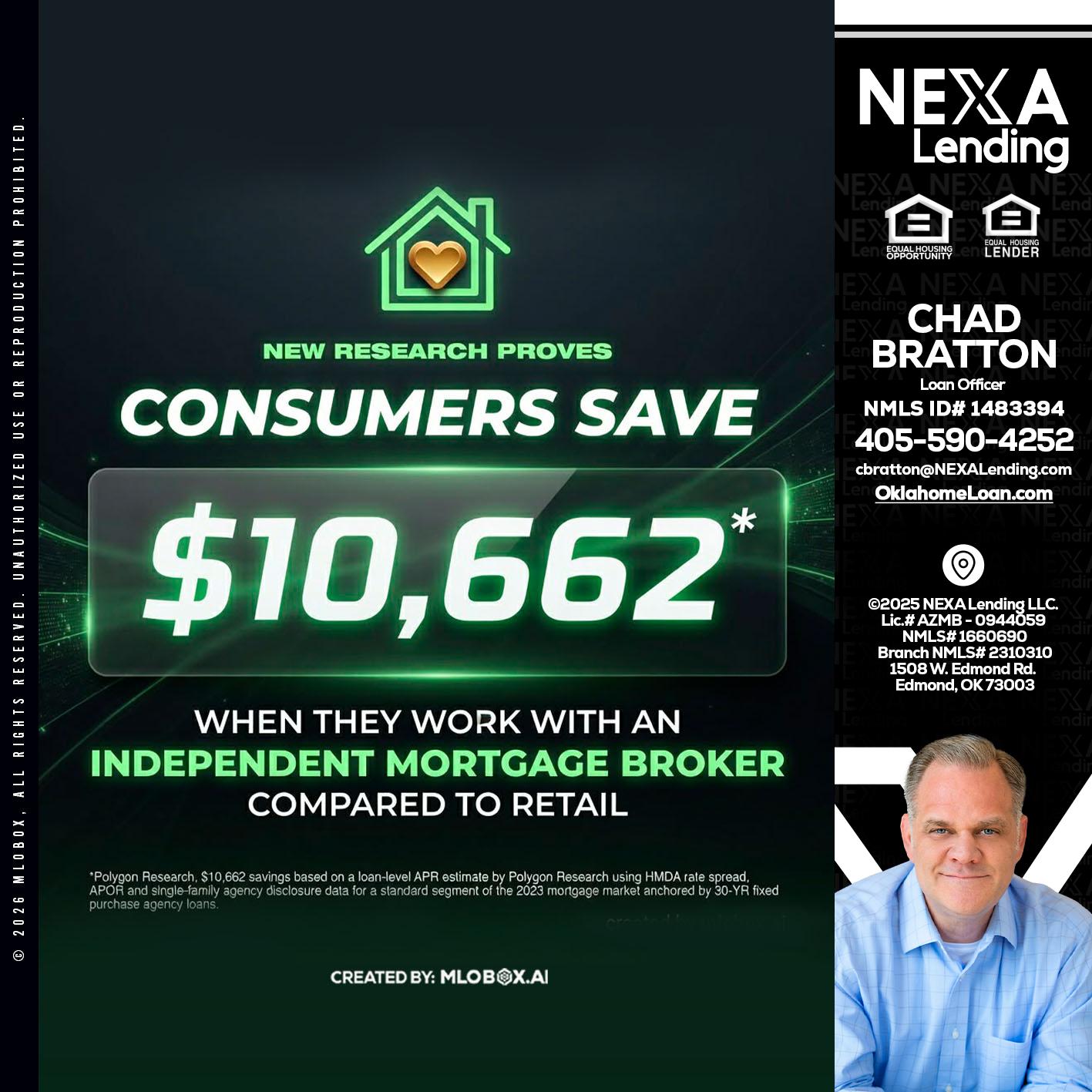 10,662 - Chad Bratton -Senior Loan Officer