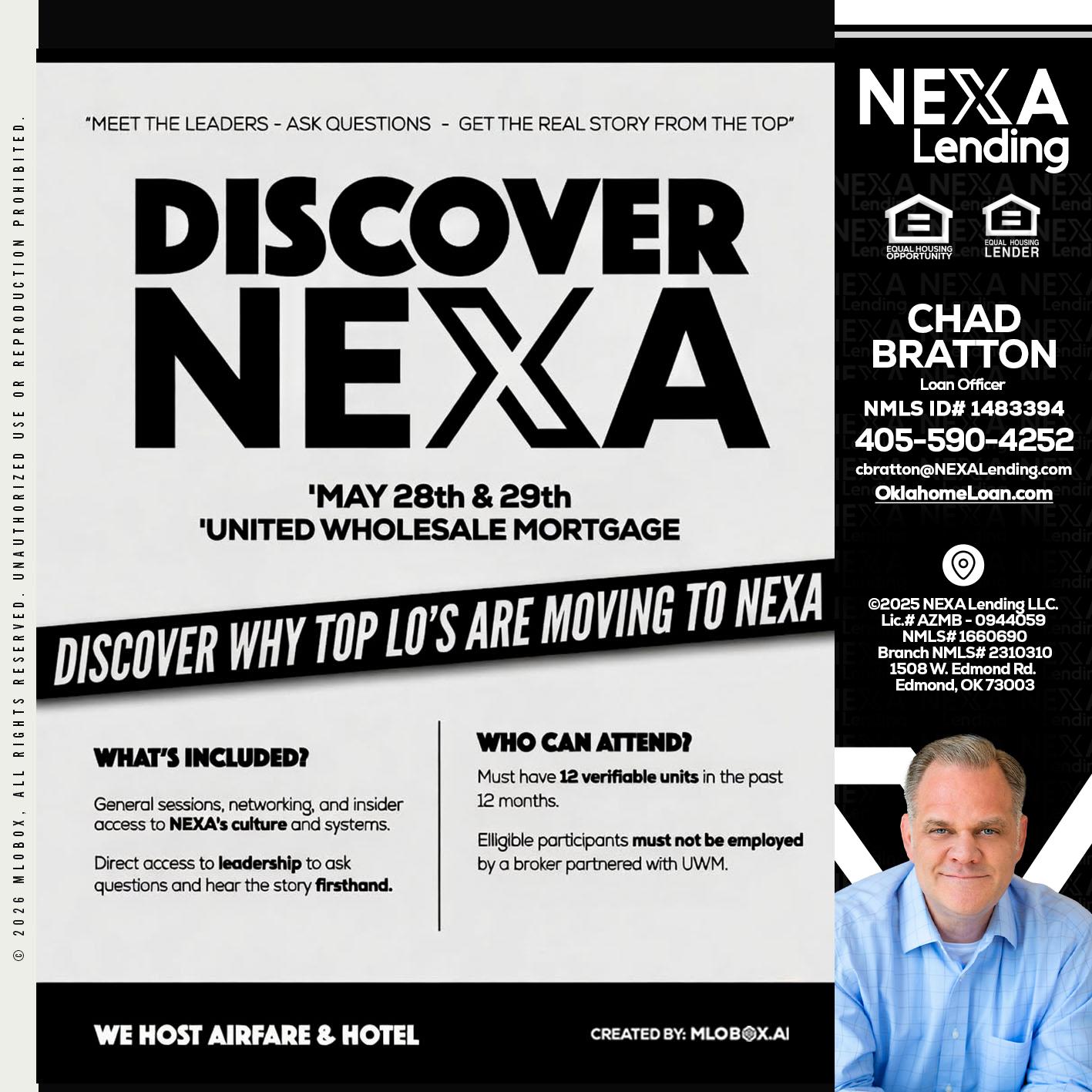 DISCOVER NEXA - Chad Bratton -Senior Loan Officer