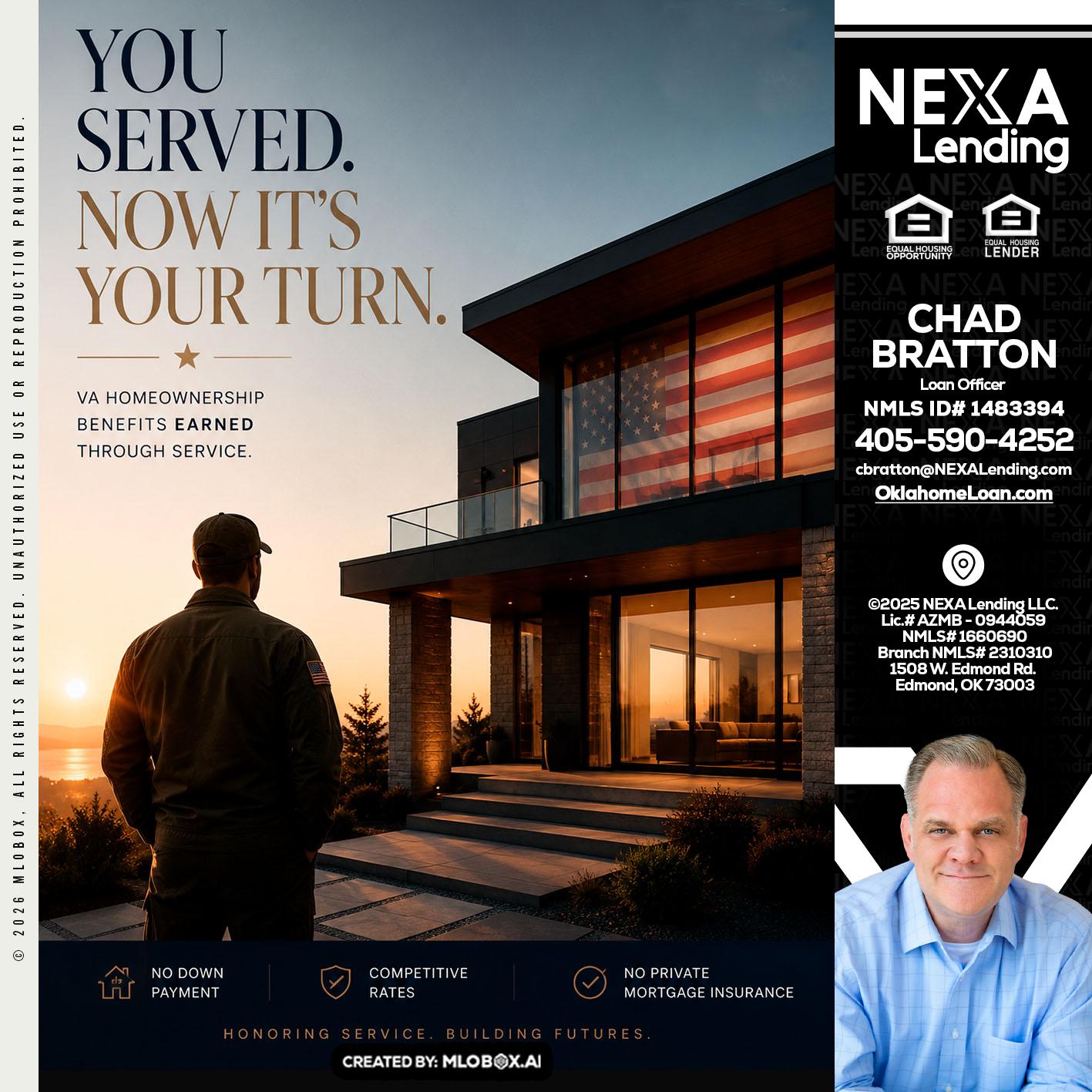 YOU SERVED - Chad Bratton -Senior Loan Officer