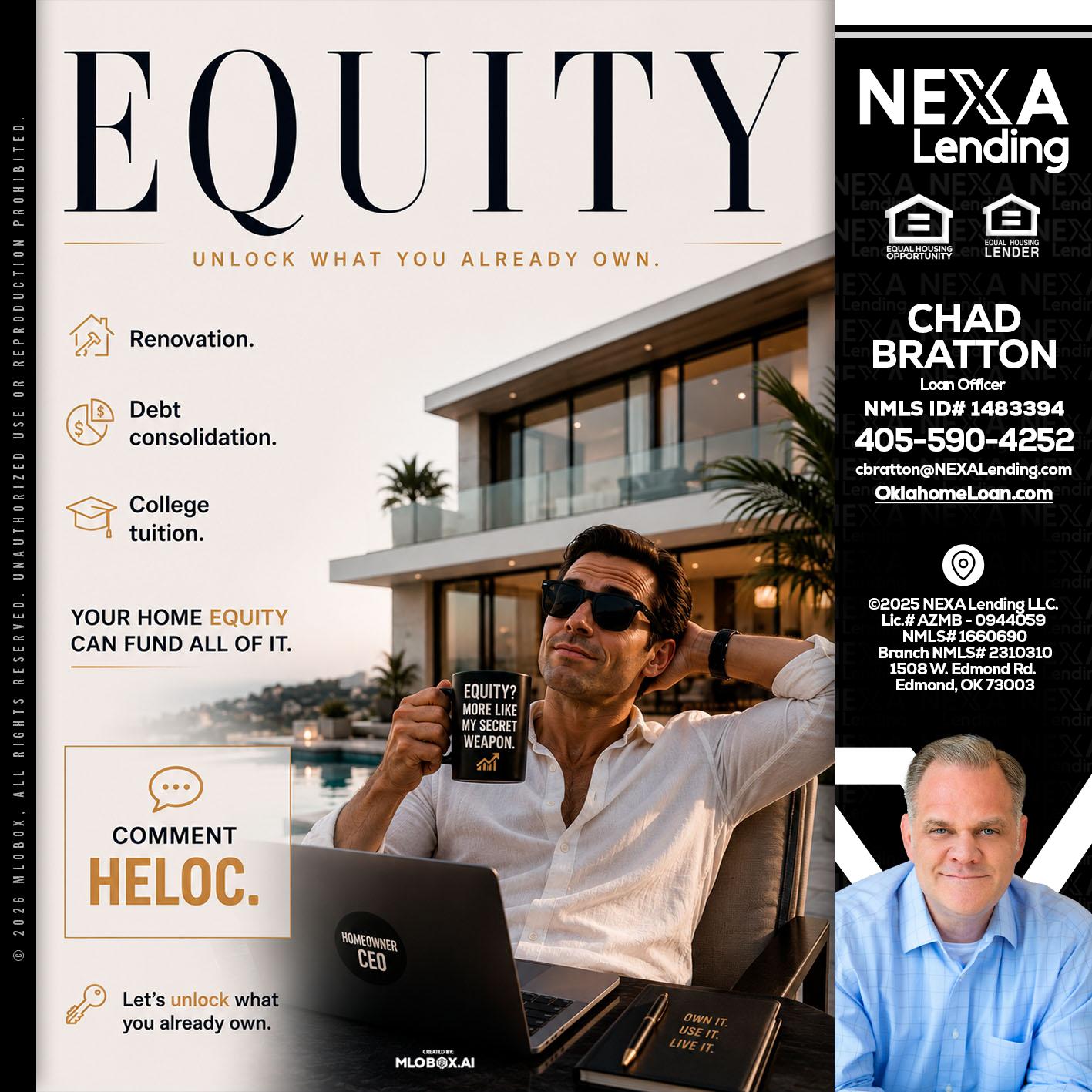 EQUITY - Chad Bratton -Senior Loan Officer
