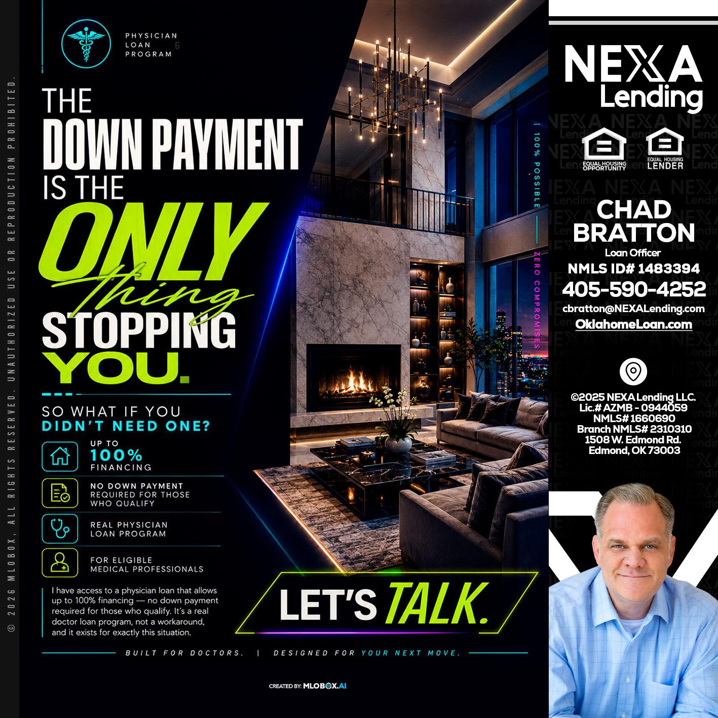 THE DOWN PAYMENT - Chad Bratton -Senior Loan Officer