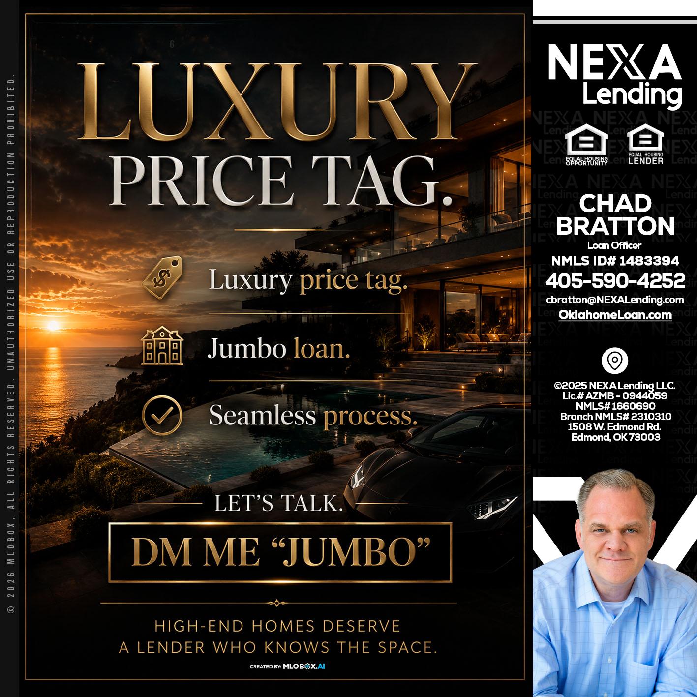 LUXURY PRICE - Chad Bratton -Senior Loan Officer