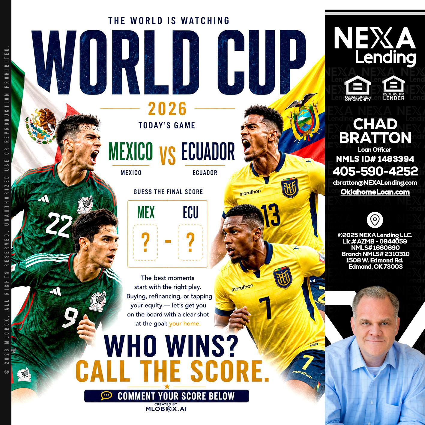 WORLD CUP 2026 - Chad Bratton -Senior Loan Officer
