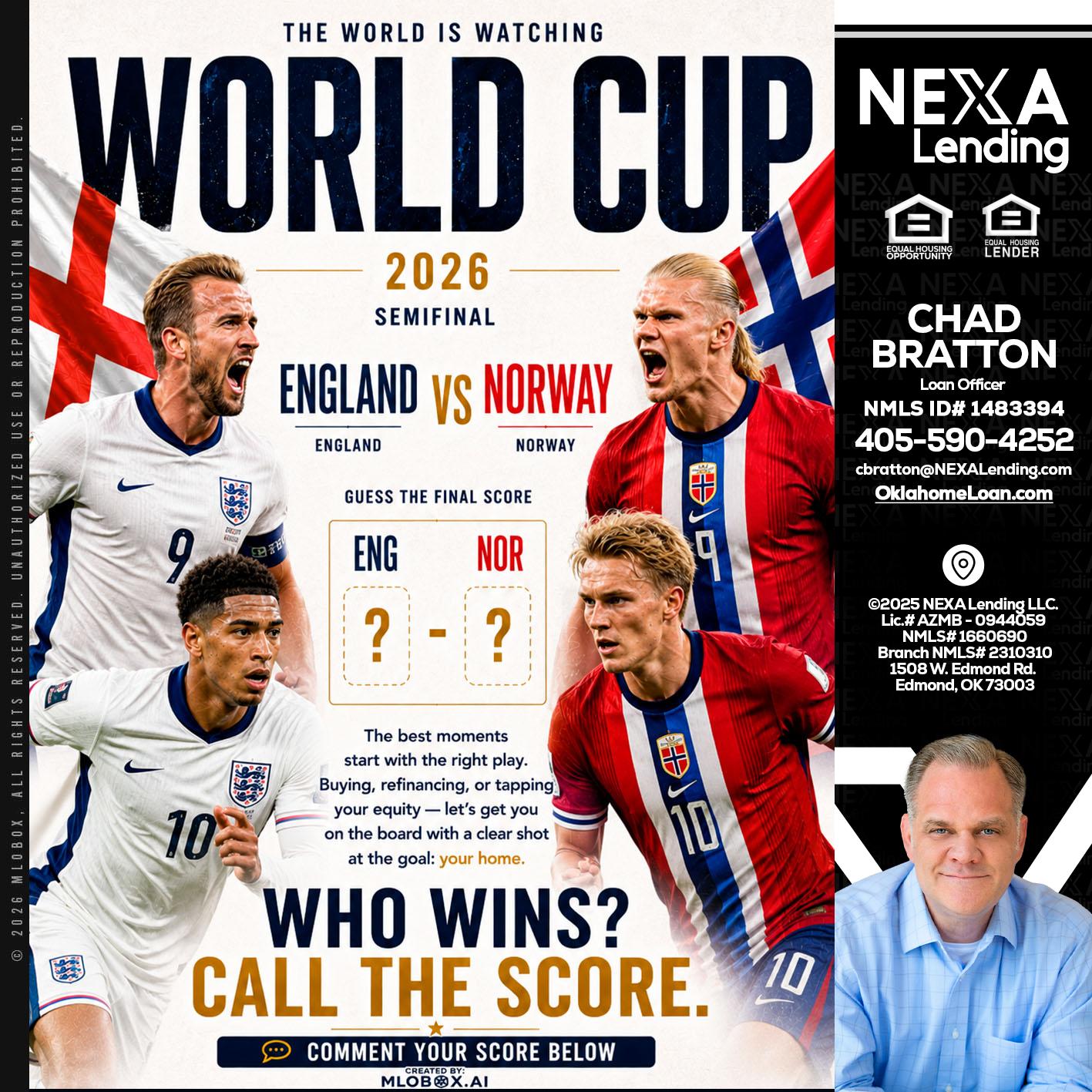 WORLD CUP 2026 - Chad Bratton -Senior Loan Officer