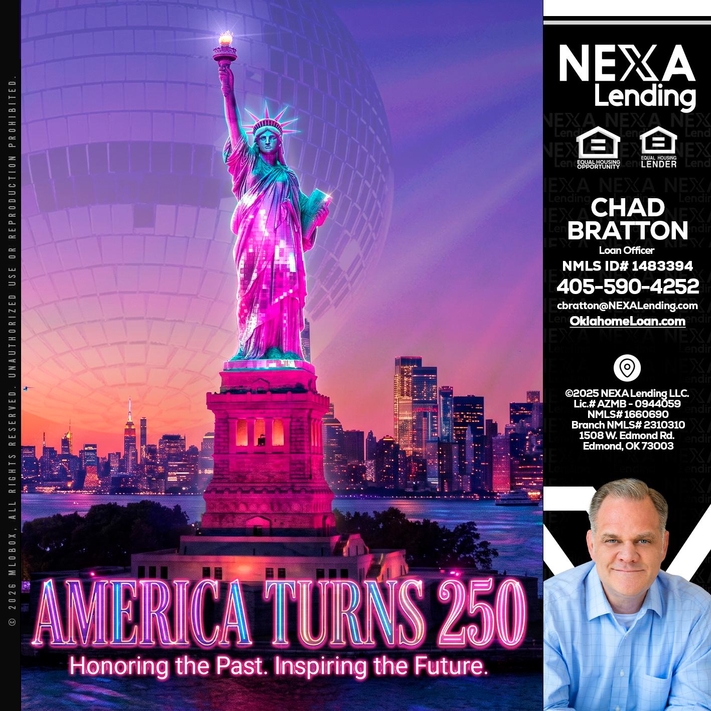 AMERICA TURNS 250 - Chad Bratton -Senior Loan Officer