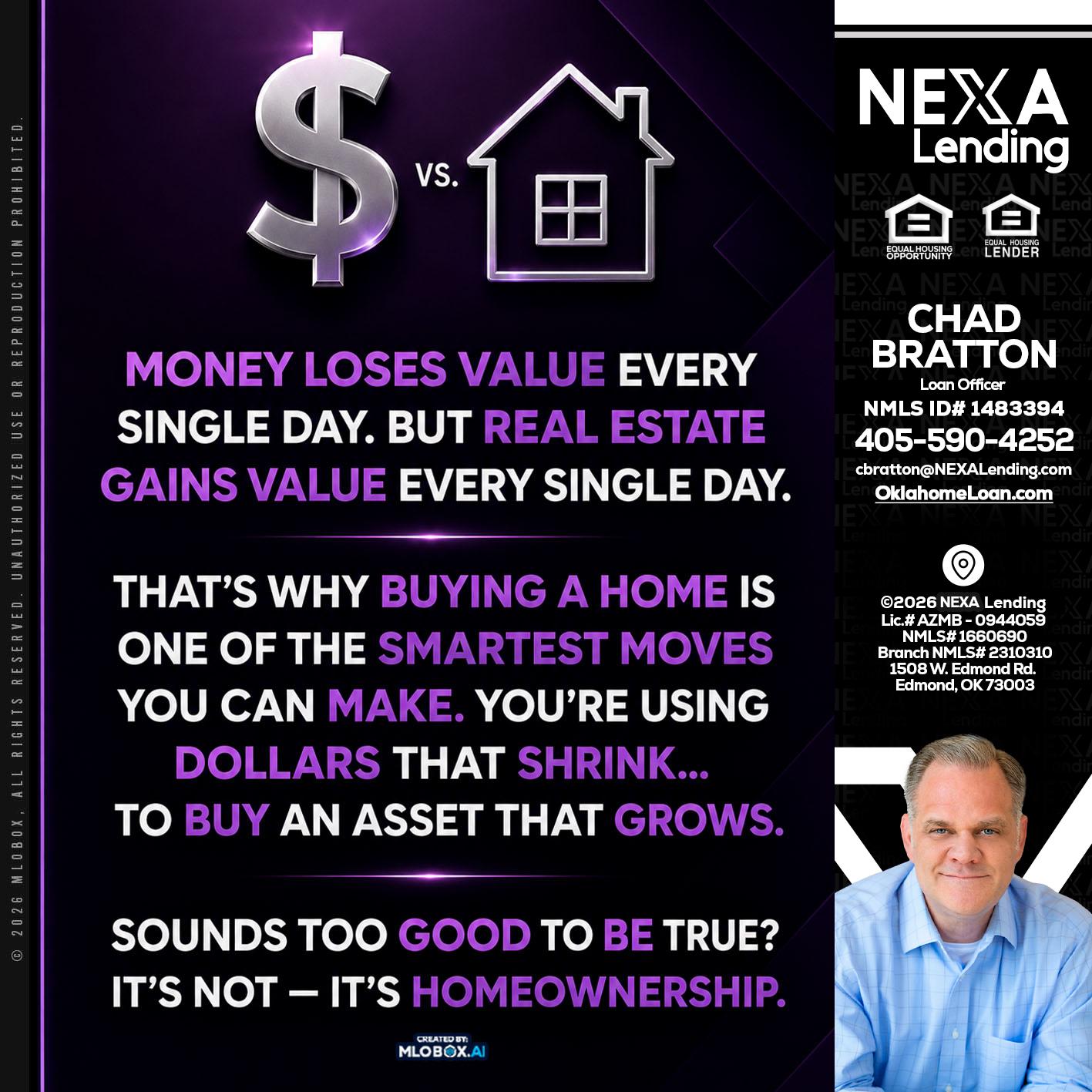 MONEY LOSES - Chad Bratton -Senior Loan Officer