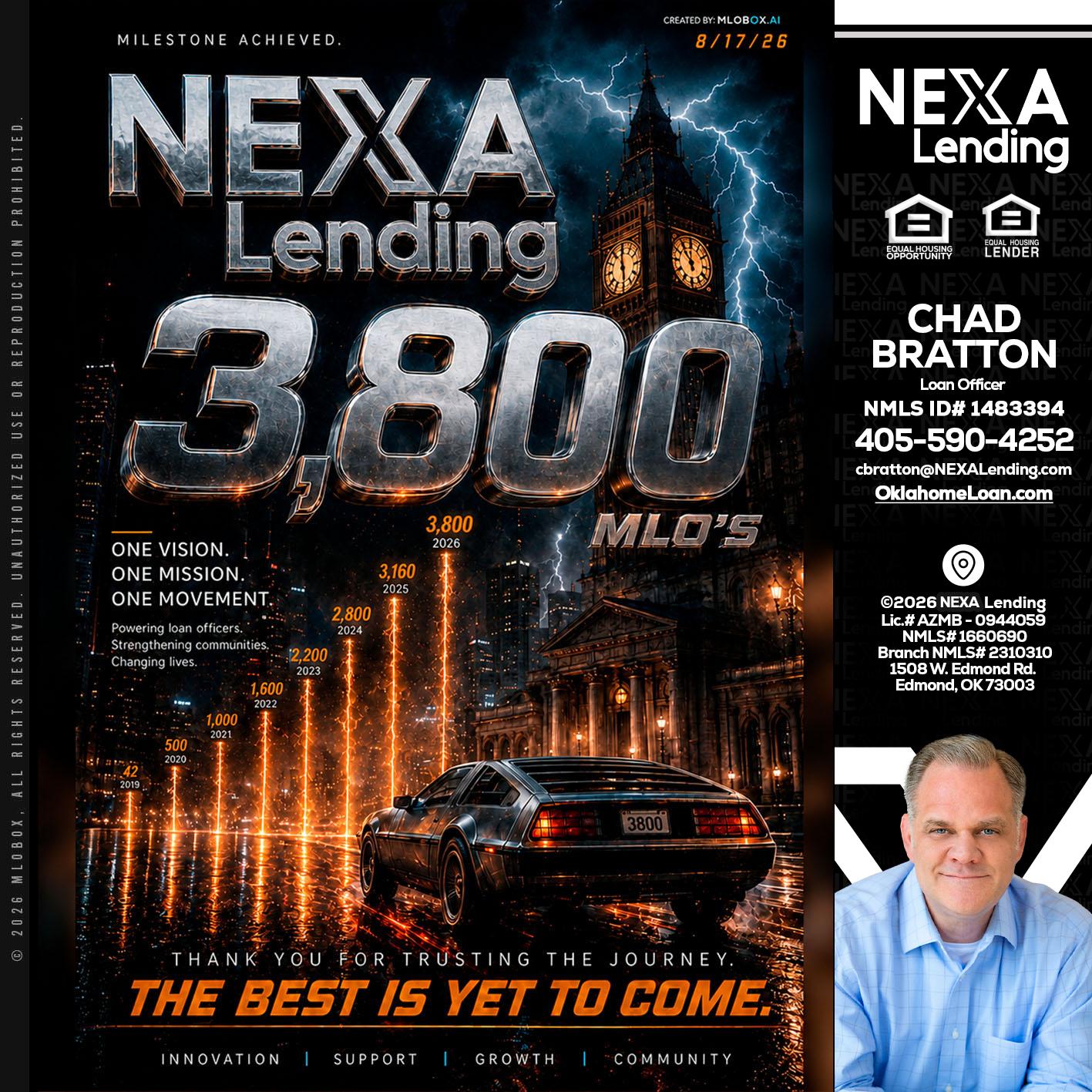 3800 future - Chad Bratton -Senior Loan Officer