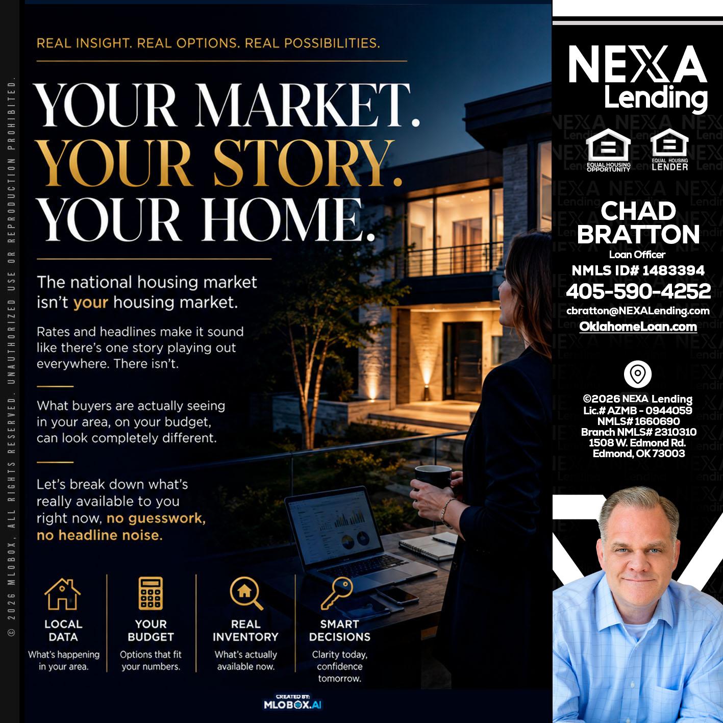 your market - Chad Bratton -Senior Loan Officer