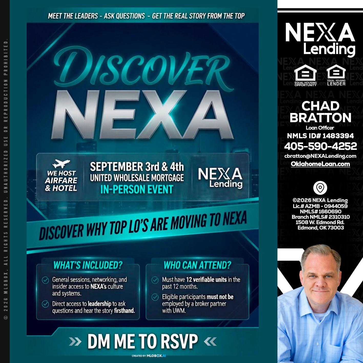 DISCOVER NEXA - Chad Bratton -Senior Loan Officer