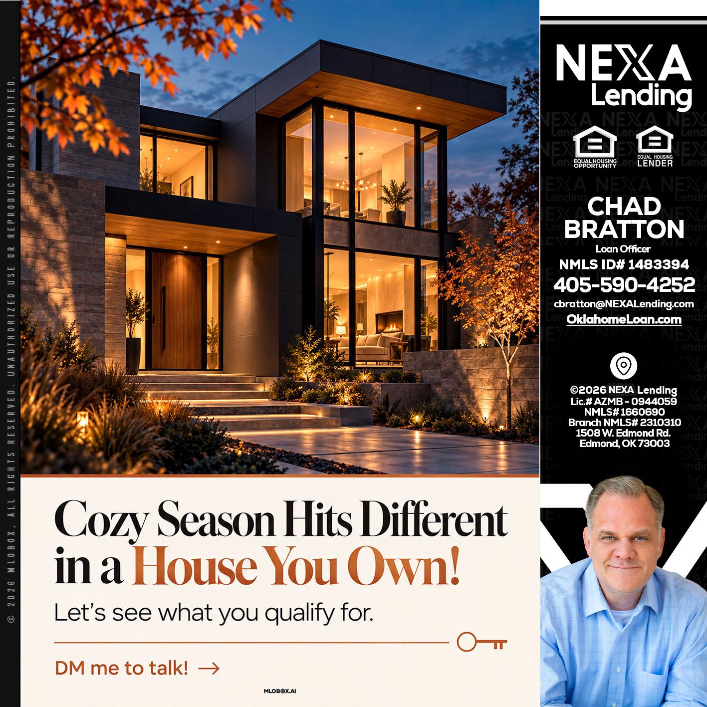 COZY SEASON - Chad Bratton -Senior Loan Officer