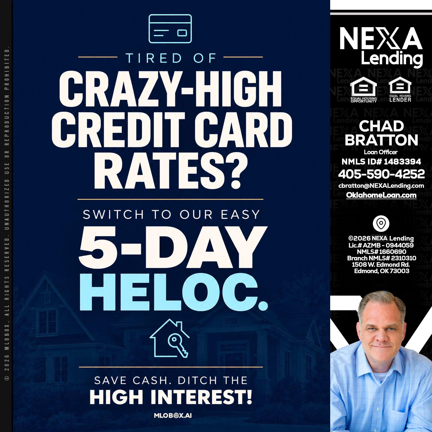 crazy high - Chad Bratton -Senior Loan Officer