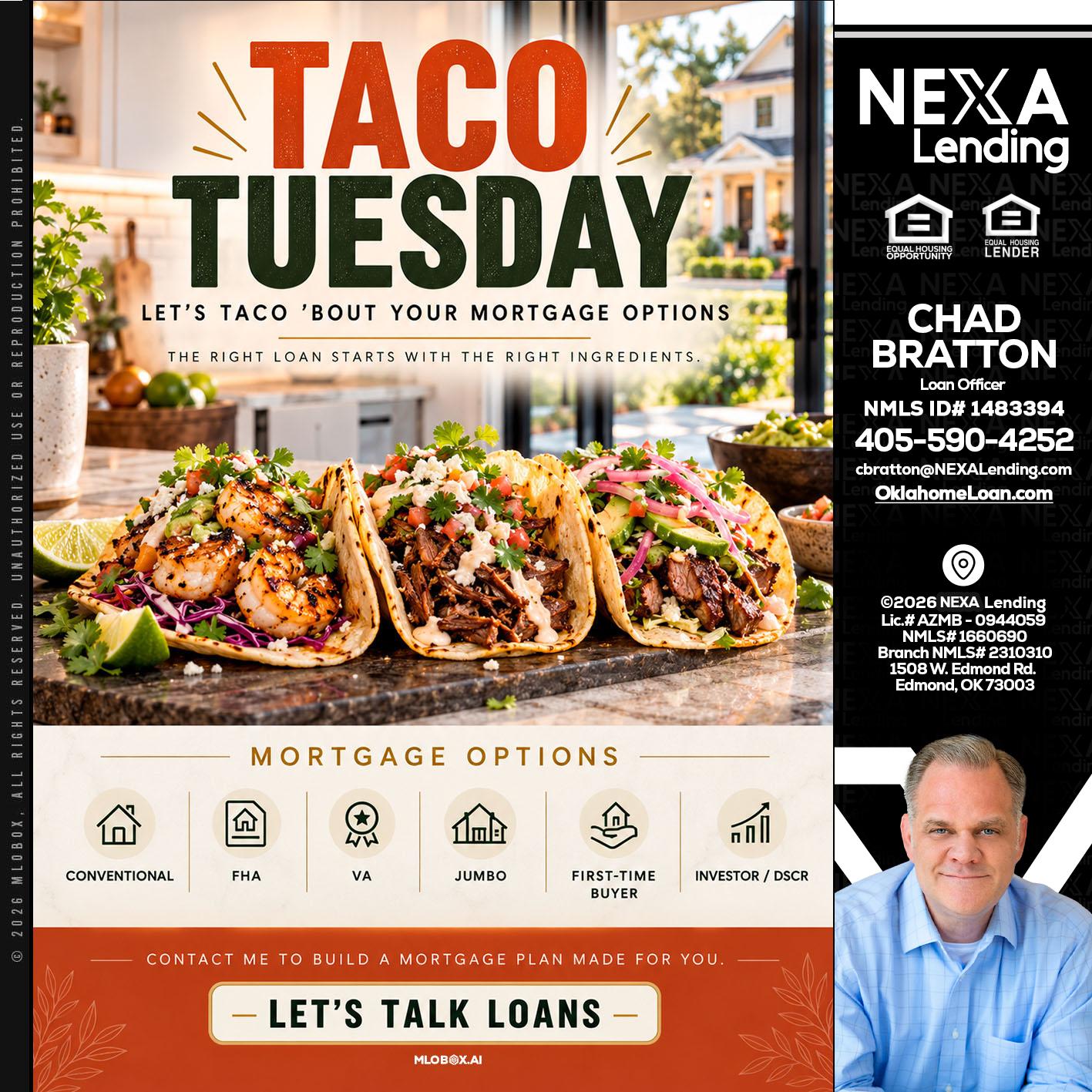 taco Tuesday - Chad Bratton -Senior Loan Officer