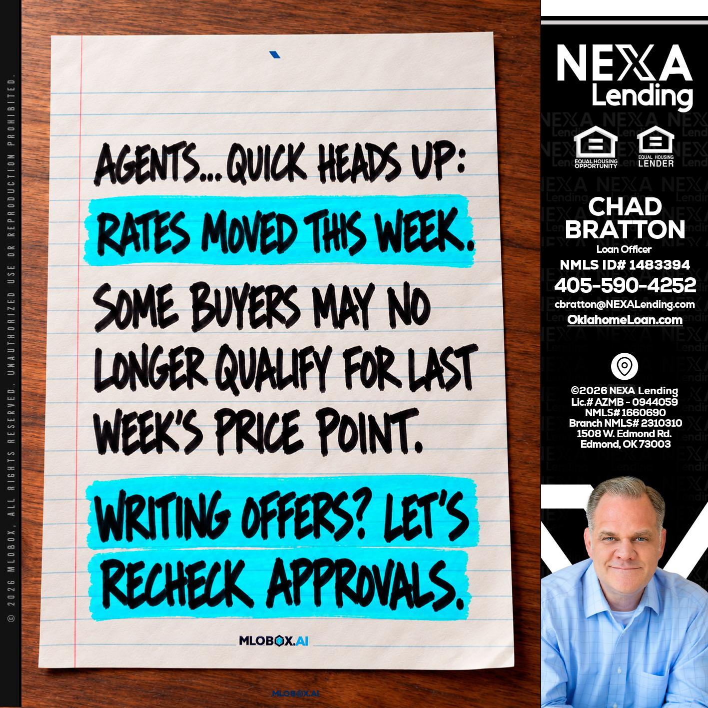 AGENTS - Chad Bratton -Senior Loan Officer