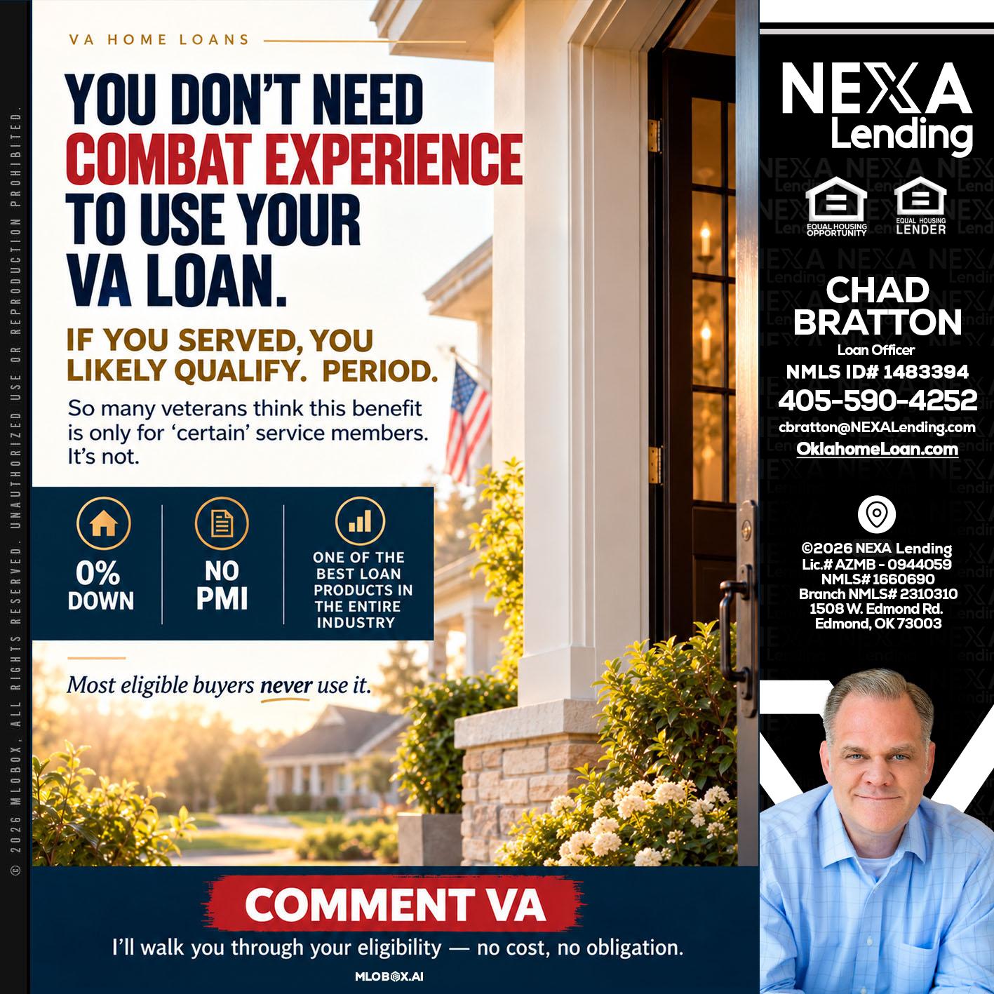 YOU DONT NEED - Chad Bratton -Senior Loan Officer