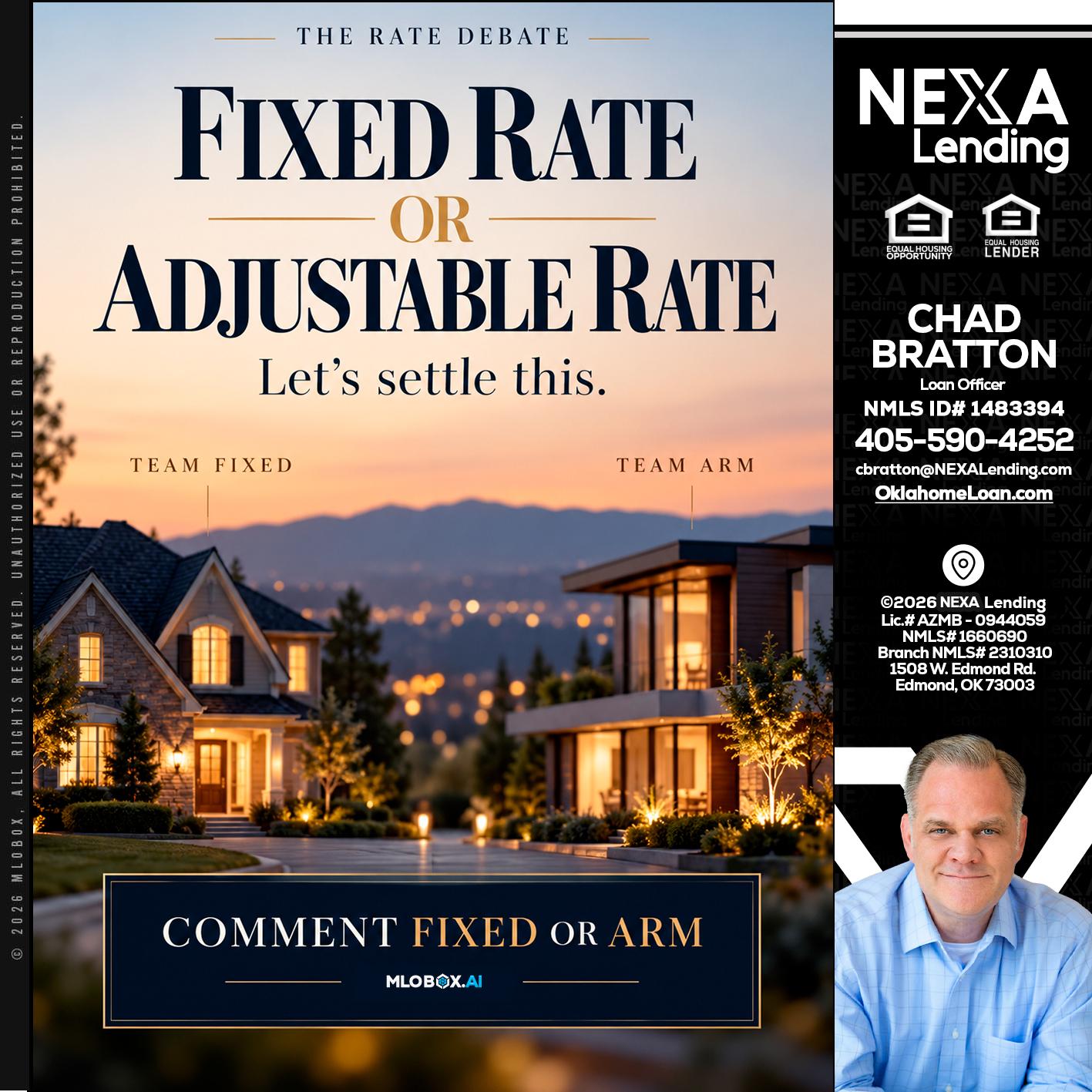 FIXED RATE - Chad Bratton -Senior Loan Officer