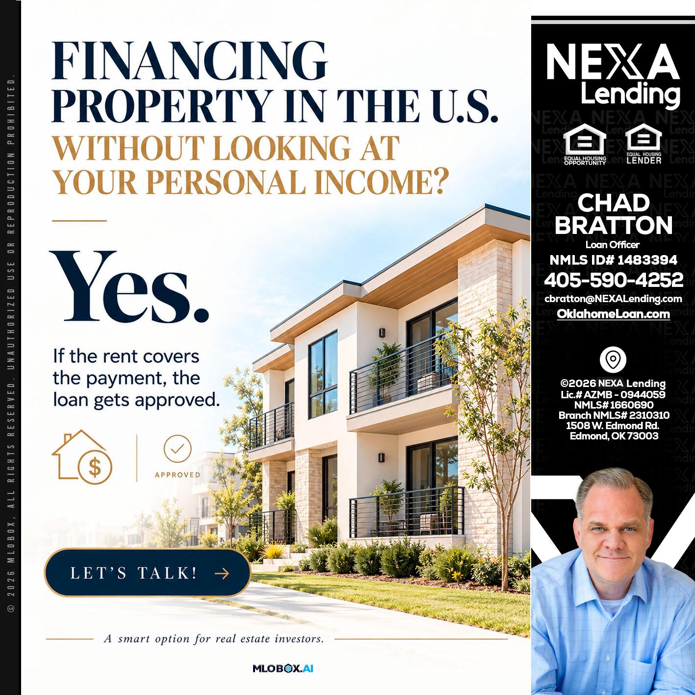 FINANCING - Chad Bratton -Senior Loan Officer