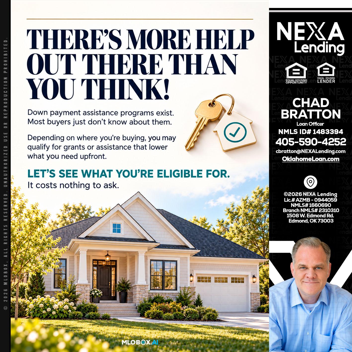 THERES MORE - Chad Bratton -Senior Loan Officer