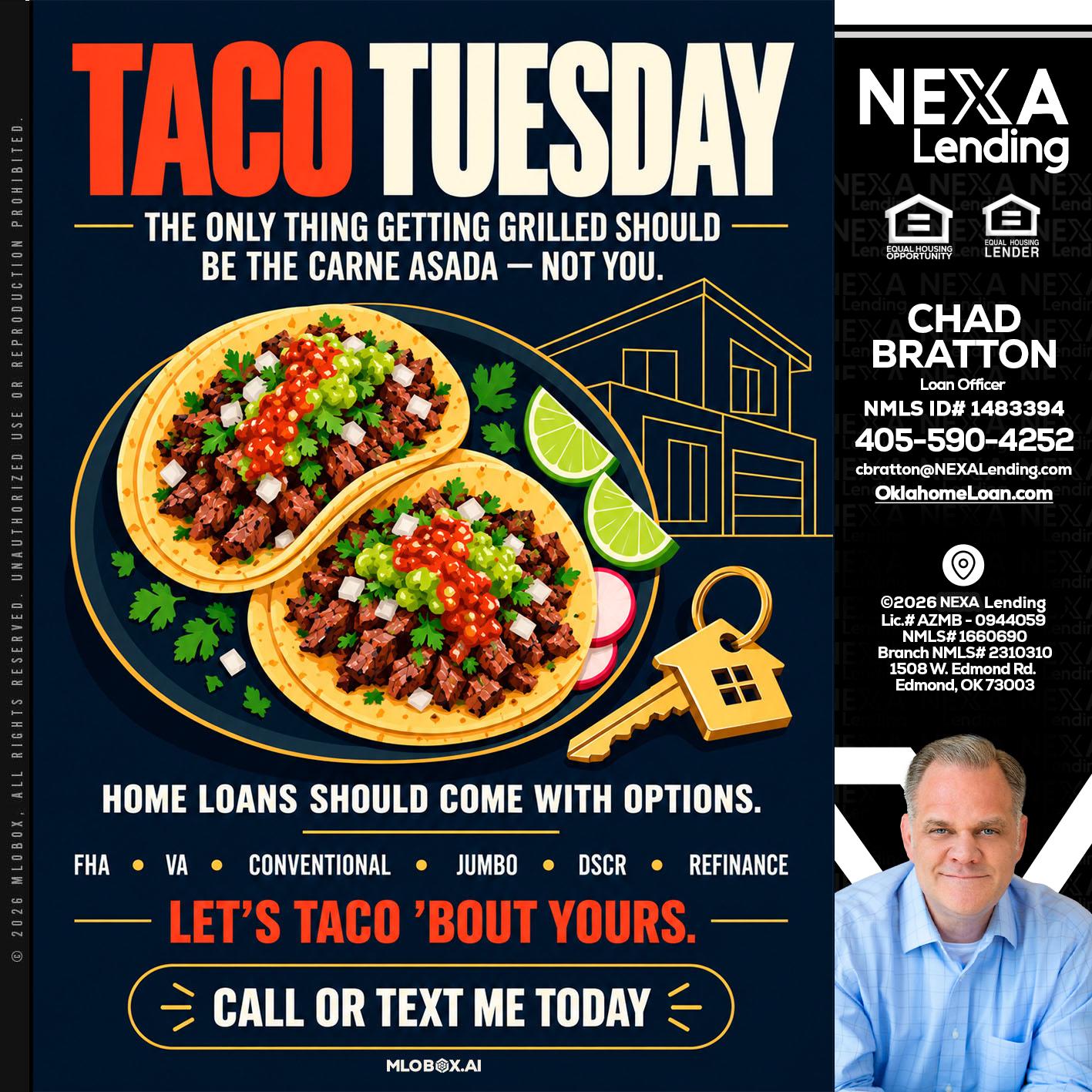 TACOS TUESDAY - Chad Bratton -Senior Loan Officer